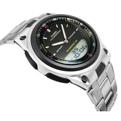 6. Zegarek Męski CASIO DUAL AW-80D-1AVDF + BOX