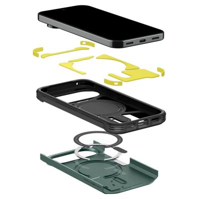 8. Etui Spigen Tough Armor Mag MagSafe na Google Pixel 11 Pro - ciemnozielone