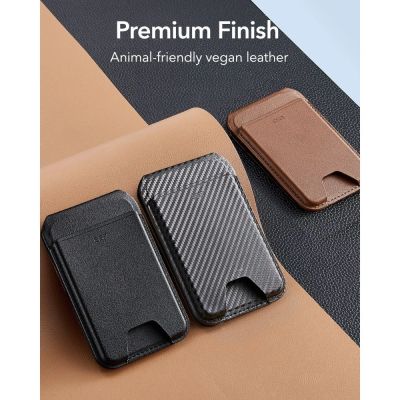 8. Portfel magnetyczny ESR Classic RFID Magnetic Wallet Stand MagSafe na telefon - czarny