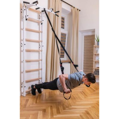 38. DRABINKA GIMNASTYCZNA Z REGULOWANYM METALOWYM DRĄŻKIEM 731W BENCHK