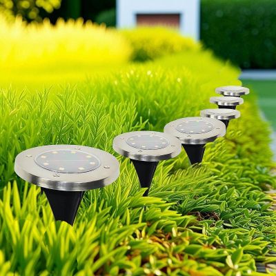 4. LAMPA SOLARNA 8 LED SMD DO WBICIA W PODŁOŻE KPL.12SZT