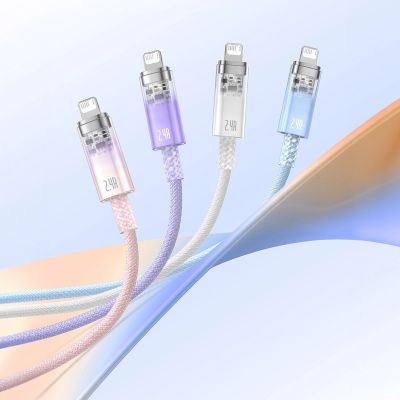 18. Baseus Explorer Series kabel przewód USB – Lightning 2,4A 2 m biały (CATS010102)