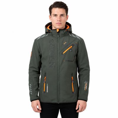 9. Kurtka Geographical Norway Softshell Royaute DB 068 M WY8027H/GN/Dark Grey / Orange