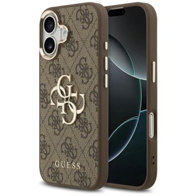 Etui Guess 4G Big 4G Classic Logo na iPhone 17 - brązowo-złote
