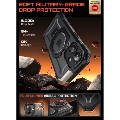 3. Etui Supcase UB Grip Mag MagSafe na iPhone 17 - czarne