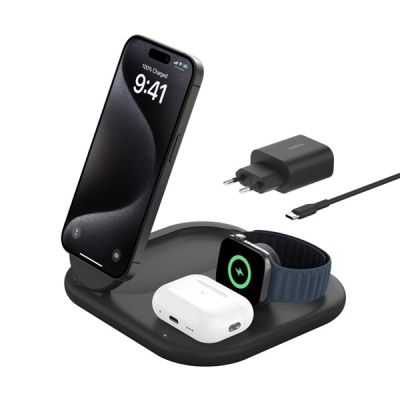 3. BELKIN ŁADOWARKA MAGNETYCZNA 3W1 36W QI2.0 IPHONE/APPLEWATCH/AIRPODS