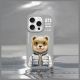 11. Etui Nimmy Cool&Cute 2.0 Bear na iPhone 15 Pro - szare