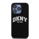3. Etui DKNY Liquid Silicone White Printed Logo MagSafe na iPhone 13 Pro / 13 - czarne