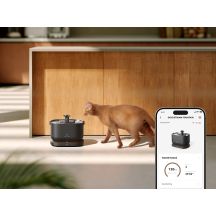 Petlibro Dockstream Smart karmnik / pojnik dla psa lub kota Kopolimer akrylonitrylo-butadieno-styrenowy (ABS), Stal nierdzewna Czarny Kot Automatyczne poidło dla zwierząt