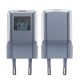 3. Ładowarka Acefast A53 PD 30W GaN USB-C z wyświetlaczem - szara