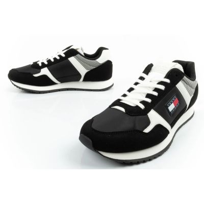8. Tommy Hilfiger buty męskie sportowe Tjm Runner Casual czarne sneakersy
