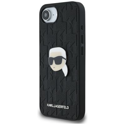 2. Etui Karl Lagerfeld Monogram Karl Head Pin na iPhone 16e - czarne