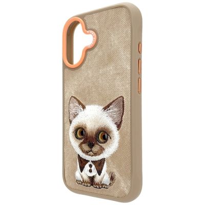 6. Etui Nimmy Big Eyed Pet 2.0 Cat do iPhone 17 - beżowe