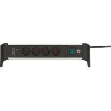 Listwa zasilająca Brennenstuhl Steckdosenleiste ALU-Office-Line 4gn. 1,8m USB