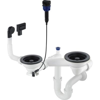 Syfon do zlewozmywaka granitowego 1.5- i 2-komorowego - Space-Saver ZXY N973 5907650876076