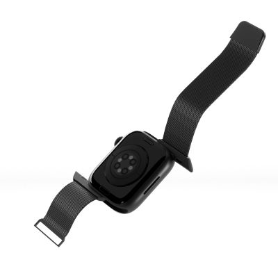 5. Pasek ze stali nierdzewnej Puro Milanese do Apple Watch 38 / 40 / 41 mm - czarny