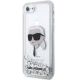 2. Etui Karl Lagerfeld Glitter Karl's Head na iPhone 7 / 8 / SE 2020 / SE 2022 - srebrne