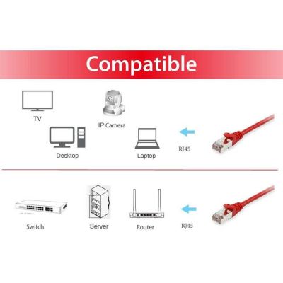 3. Equip 606511 kabel sieciowy Czerwony 30 m Cat6a S/FTP (S-STP)