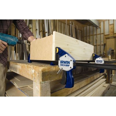 8. Klamra zacisk stolarski IRWIN 10505947 125 cm Czarny, Niebieski, Szary