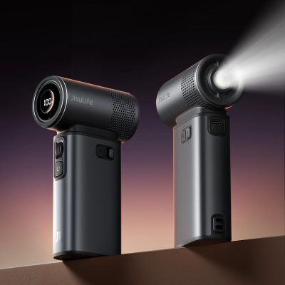 11. Mini dmuchawa Jisulife Handheld Fan Ultra2 9000mAh 5w1 przenośny wiatraczek USB - ciemnoszara