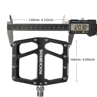 3. Pedały rowerowe Rockbros K399-BK platformowe szerokie - czarne