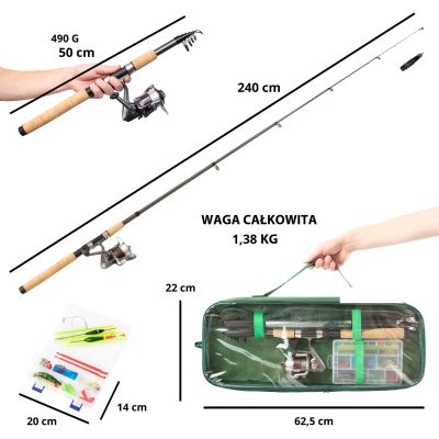 6. Zestaw wędkarski MacGyver Big Fish 41 W 1 102279