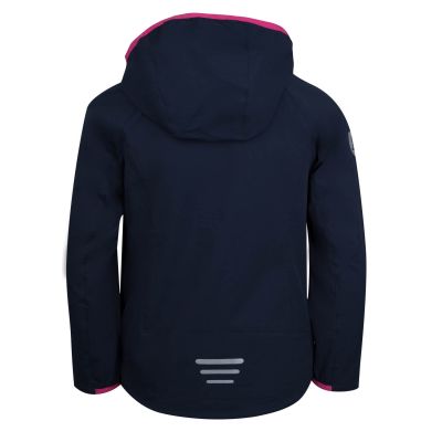 2. Kurtka z rozciągliwym stretchem dziecięca dla dziewczynki Trollkids Girls Kvalvika Jacket navy/magenta (329-114)