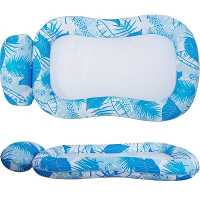 3. MATERAC DMUCHANY 84x95x28CM PŁYWAJĄCY LEŻAK Z SIATKĄ 33365