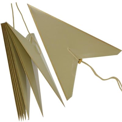 11. GWIAZDA DEKORACYJNA WISZĄCA PAPIEROWA FSC 18x75CM BEŻOWA 7 RAMION MICA