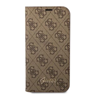 3. Etui Guess 4G Vintage Gold Logo na iPhone 14 Pro Max - brązowe
