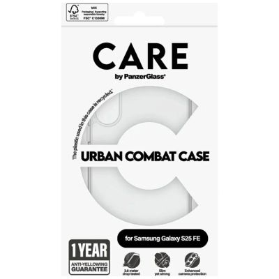 4. Etui CARE by PanzerGlass Flagship Urban Combat na Samsung Galaxy S25 FE - przezroczyste