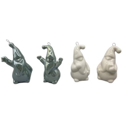 14. MIKOŁAJ ŚWIĄTECZNY CERAMICZNY BOMBKA 7,8CM 1 szt