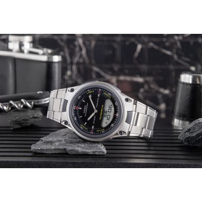 2. Zegarek Męski CASIO DUAL AW-80D-1AVDF + BOX