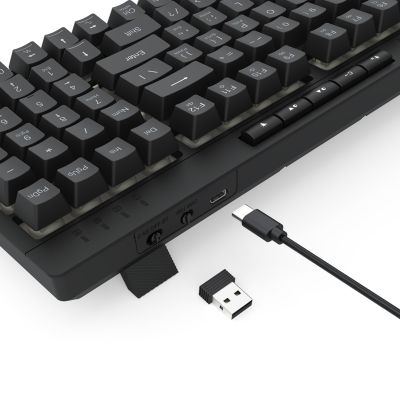 8. REDRAGON K515RGB-PRO klawiatura USB + RF Wireless + Bluetooth Czarny