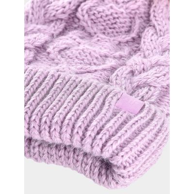 2. Czapka zimowa dziewczęca 4F Junior 4FJWAW24ACAPF421-52S