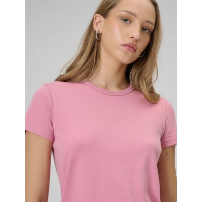 4. T-shirt slim gładki damski 4F 4FRAW25TTSHF3623-56S