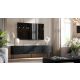 3. Szafka RTV 4D PALAZZO BIS 201x40x60 czarny mat