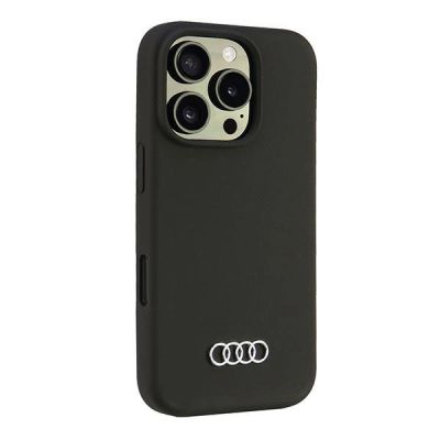 2. Etui Audi Silicone Case na iPhone 16 Pro 6.3" - czarne