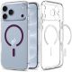 Etui Spigen Ultra Hybrid Mag MagSafe na iPhone 18 Pro / 17 Pro - przezroczysto-burgundowe