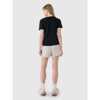 4. T-shirt damski oversize z modalem 4F 4FWSS25TTSHF1992-20S