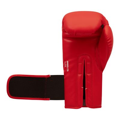7. Rękawice boskerskie skórzane Adidas SPEED 175 czerwone