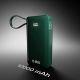 10. Powerbank SBS 10000 mAh 20W z wbudowanym kablem USB-C i wyświetlaczem cyfrowym - zielony