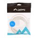 3. Patchcord U/UTP Lanberg PCU5-10CC-0300-W (RJ45 - RJ45 ; 3m; UTP; kat. 5e; kolor biały)