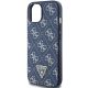 6. Etui Guess 4G Triangle Metal Logo na iPhone 15 Plus / 14 Plus - niebieskie