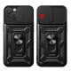 6. Pancerne etui z podstawką i osłoną aparatu do iPhone 15 Plus Hybrid Armor Camshield - niebieskie