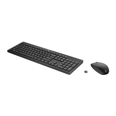 11. Zestaw klawiatura + mysz HP 230 Wireless Mouse and Keyboard Combo bezprzewodowe czarne 18H24AA#ABB