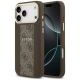 Etui Guess 4G Stripe MagSafe na iPhone 17 Pro Max - brązowe