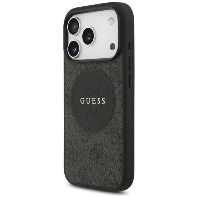 2. Etui Guess 4G Circle Classic Logo MagSafe na iPhone 17 Pro - czarne