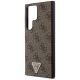 6. Etui Guess Grip Stand 4G Triangle Strass na Samsung Galaxy S24 Ultra - brązowe
