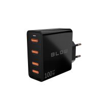 BLOW ŁADOWARKA SIECIOWA GNIAZDO USB-CX4 PD 100W GAN CZARNA